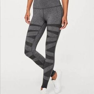 Lululemon Wunder Under Tech Mesh Leggings
